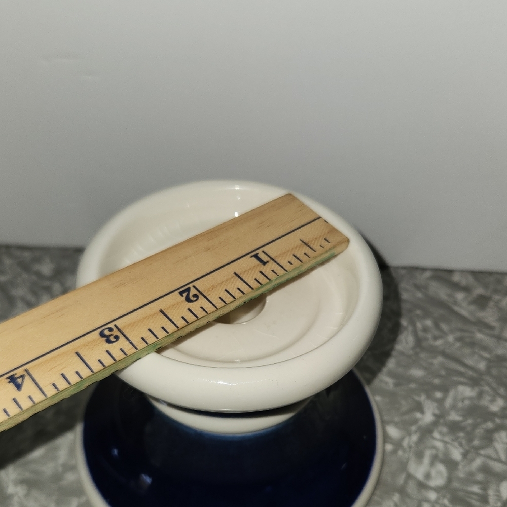 Classic Navy and White Candle Holder - Picture 7 of 7
